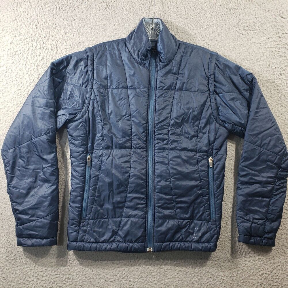REI Jacket Women's Small Blue Full Zip Insulated Pertex Quantum Stretch Gorpcore